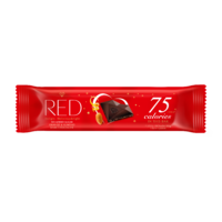 RED DELIGHT NO ADDED SUGAR REDUCED CALORIES HAZELNUT AND MACADAMIA MILK CHOCOLATE.  WITH SWEETENERS. 100G