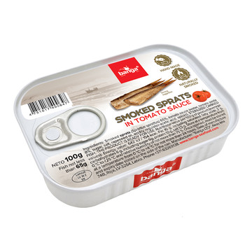 SMOKED SPRATS IN TOMATO SAUCE 100G